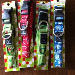 4pk light dog collars medium
